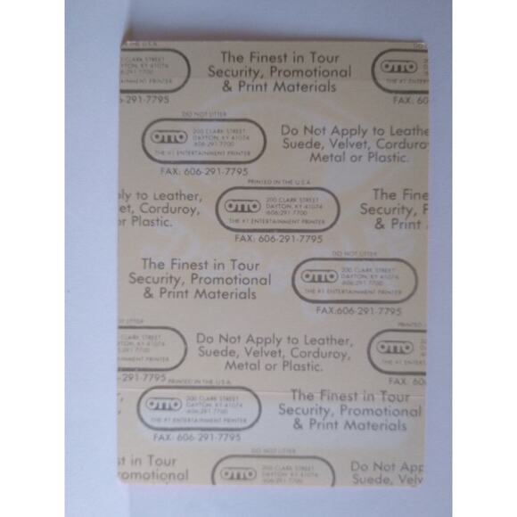 Deee-Lite Groove Is In The Heart Backstage Pass Vintage Cloth Fabric 1990 Dance - Picture 2 of 2